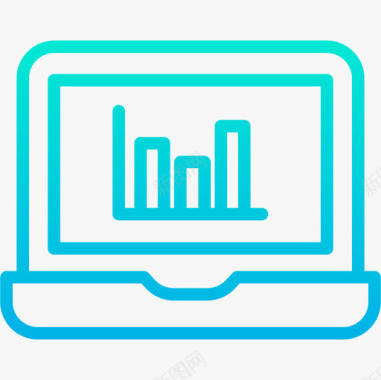 统计数据科学5梯度图标图标