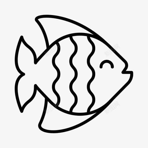 鱼潜水海洋生物图标svg_新图网 https://ixintu.com 水上运动 海洋 海洋生物 潜水 鱼