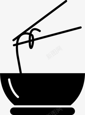 碗中餐图标图标