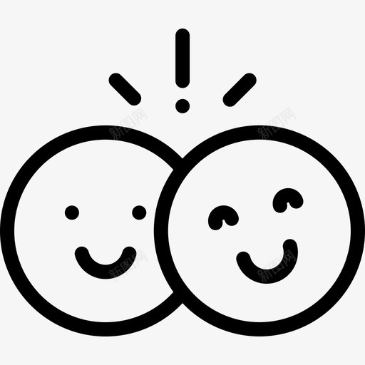微笑友谊21直率图标svg_新图网 https://ixintu.com 友谊 微笑 直率