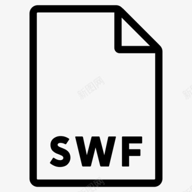 swf格式文件文件格式图标图标