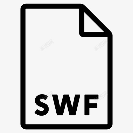 swf格式文件文件格式图标svg_新图网 https://ixintu.com swf格式 文件 文件格式