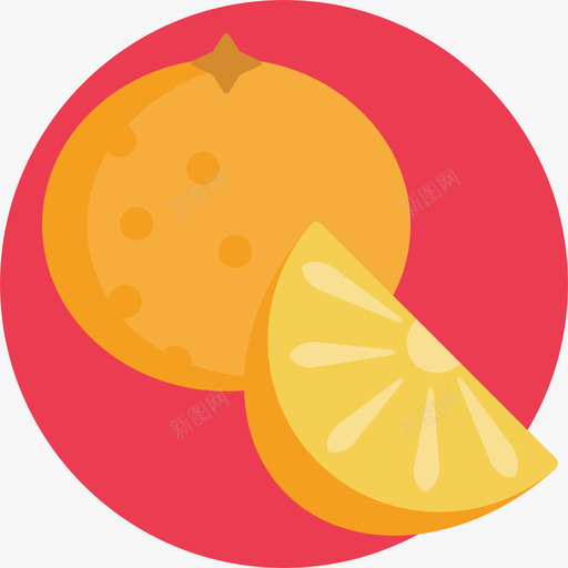 橙色食物111平坦图标svg_新图网 https://ixintu.com 平坦 橙色 食物111