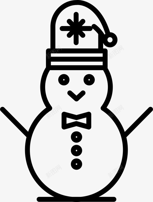 雪人圣诞节活动图标svg_新图网 https://ixintu.com 冬天 圣诞节 活动 雪人