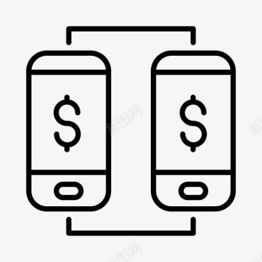 手机银行电子资金电子支付系统图标图标