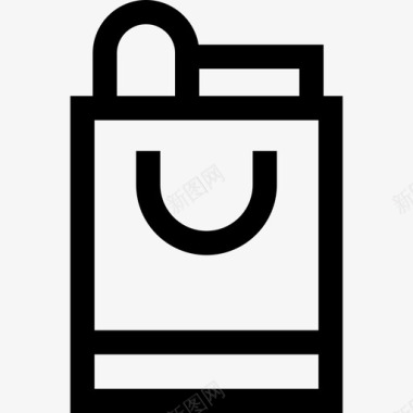 购物袋超市31直线型图标图标