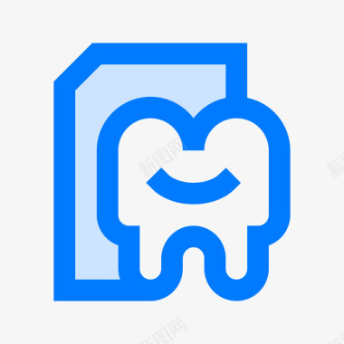 医疗报告牙医24蓝色图标图标
