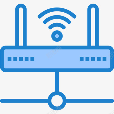 无线通信网络5蓝色图标图标