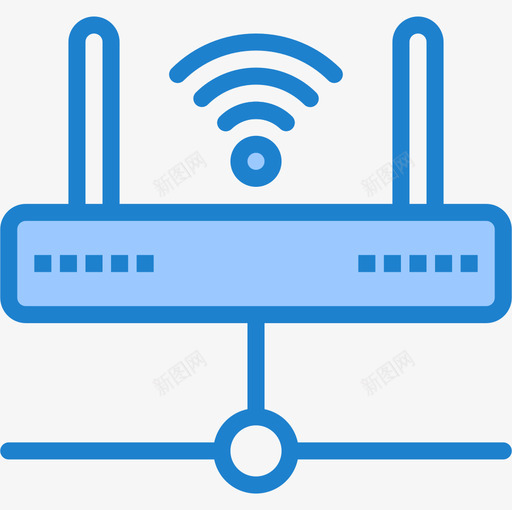 无线通信网络5蓝色图标svg_新图网 https://ixintu.com 无线 蓝色 通信网络5