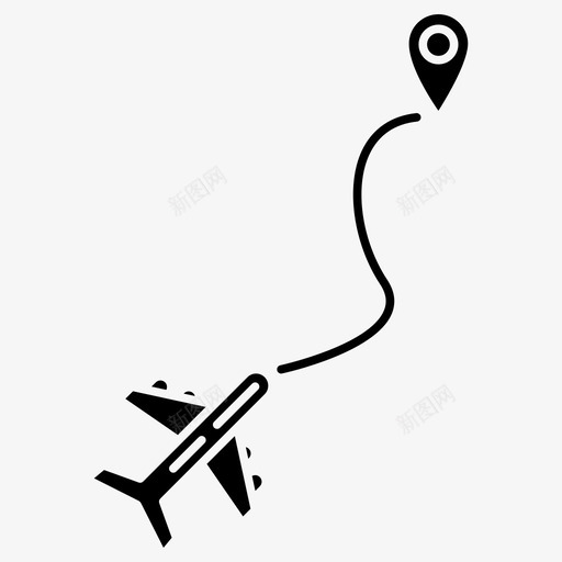 旅游目的地航班行程航空标志图标svg_新图网 https://ixintu.com 图标 旅游 标志 目的地 航班 航空 行程