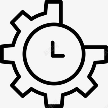 时间管理时间管理44线性图标图标