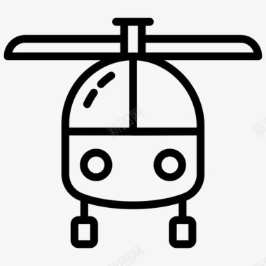 直升机空运飞机图标图标