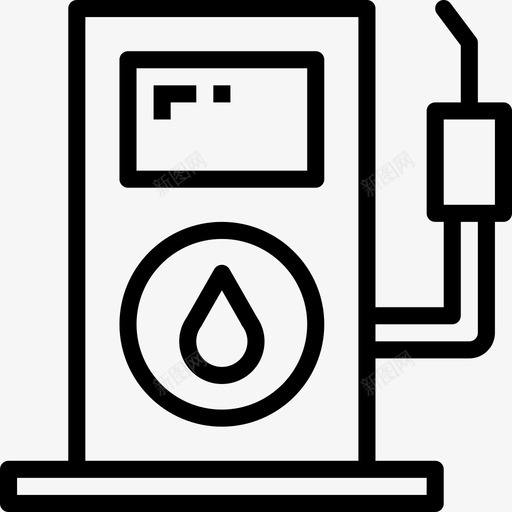 加油站能源22线性图标svg_新图网 https://ixintu.com 加油站 线性 能源