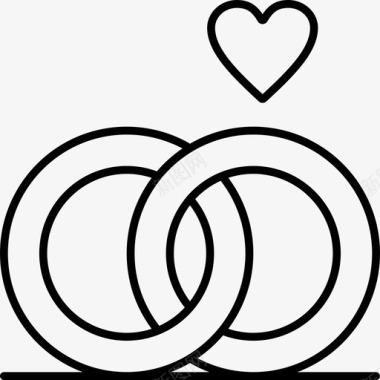 戒指爱情浪漫图标图标