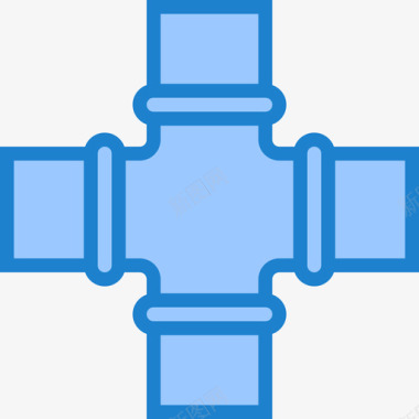 管道管道工工具10蓝色图标图标