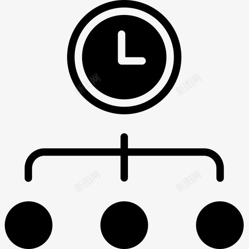 图表时间管理47实心图标svg_新图网 https://ixintu.com 图表 实心 时间管理47