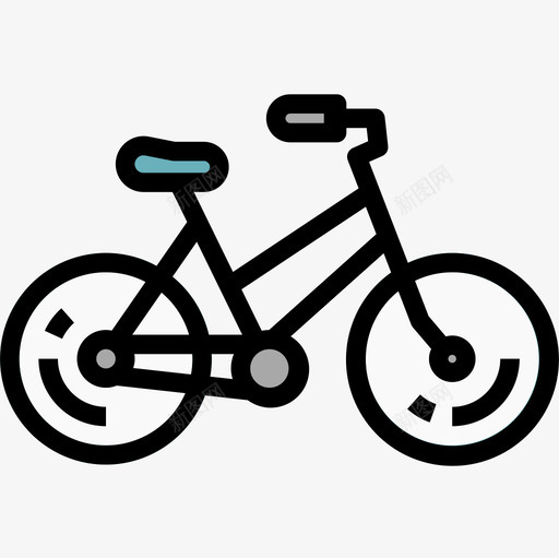自行车23号自行车线颜色图标svg_新图网 https://ixintu.com 23号 自行车 颜色