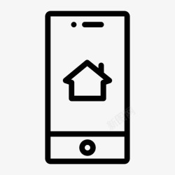 移动房屋移动财产应用程序对抗应用程序图标高清图片