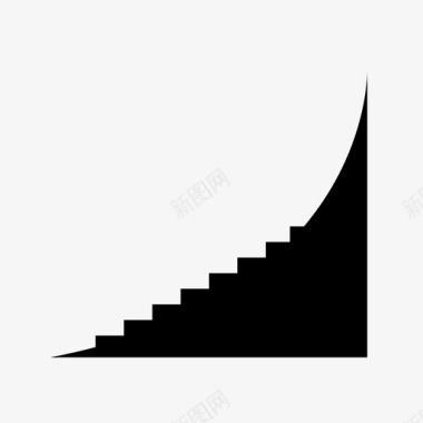 楼梯攀爬成长图标图标