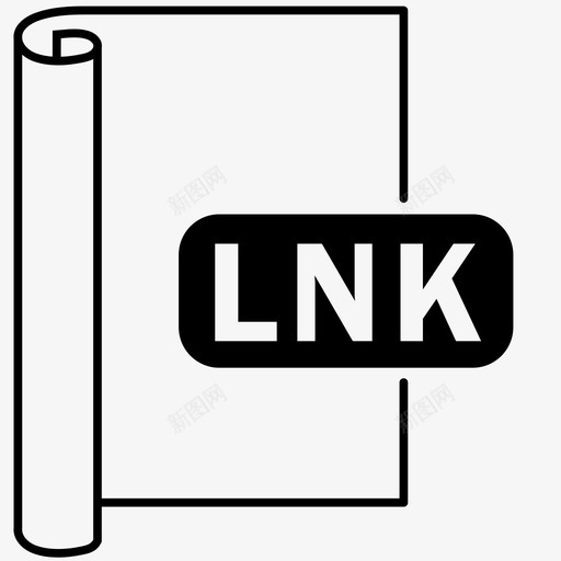 lnk文件文件格式图标svg_新图网 https://ixintu.com lnk 快捷方式 文件 格式