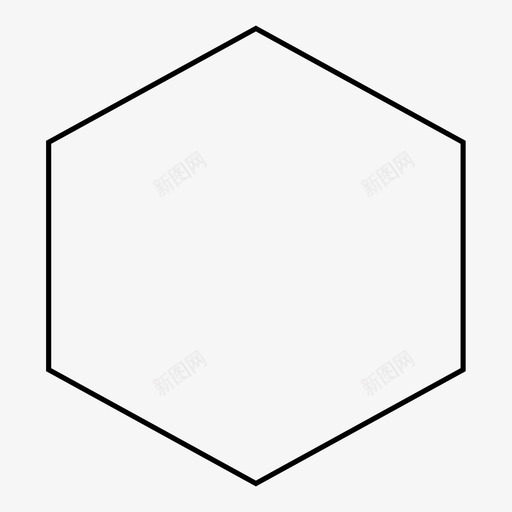 六边形6多边形图标svg_新图网 https://ixintu.com 6 侧面 六边形 多边形 形状 简单形状