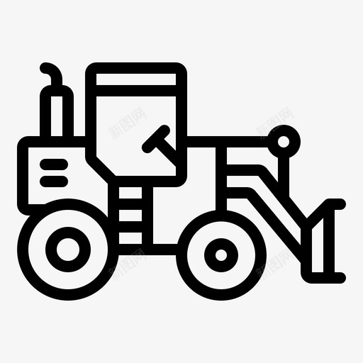 推土机建筑农场图标svg_新图网 https://ixintu.com 农场 建筑 推土机 车辆 重型 重型车辆