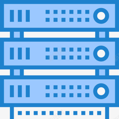 服务器网络和数据库22蓝色图标图标
