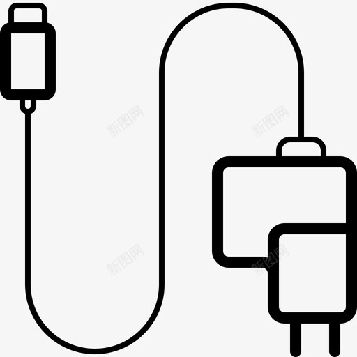 IPhone充电器iPhone充电器USB图标svg_新图网 https://ixintu.com IPhone USB iPhone 充电器 服务 移动