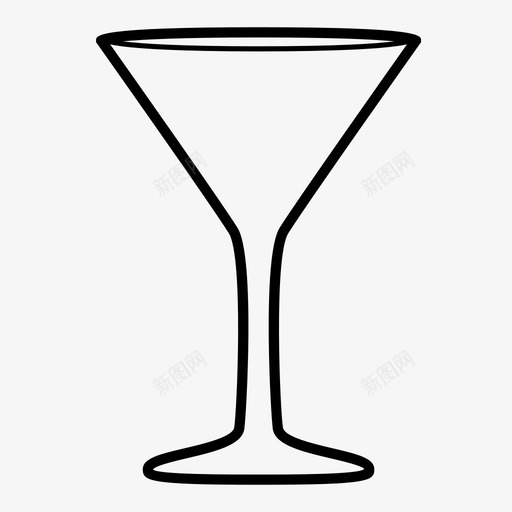 马提尼酒吧鸡尾酒杯图标svg_新图网 https://ixintu.com 玻璃器皿 酒具 酒吧 马提尼 鸡尾酒杯