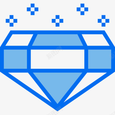 钻石金融94蓝色图标图标