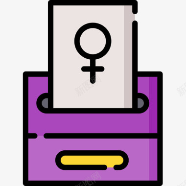 选举权女权主义11直系肤色图标图标
