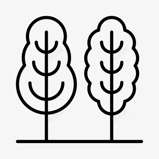 树木植物学环境图标svg_新图网 https://ixintu.com 园艺 树木 植物学 环境 花园