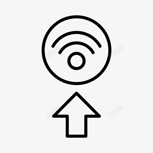 wifi连接数字互联网图标svg_新图网 https://ixintu.com wifi 互联网 技术 数字 网络 连接 速度