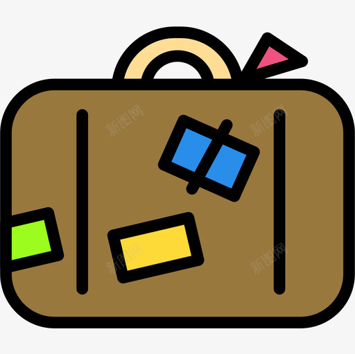 行李第8季线性颜色图标svg_新图网 https://ixintu.com 第8季 线性颜色 行李