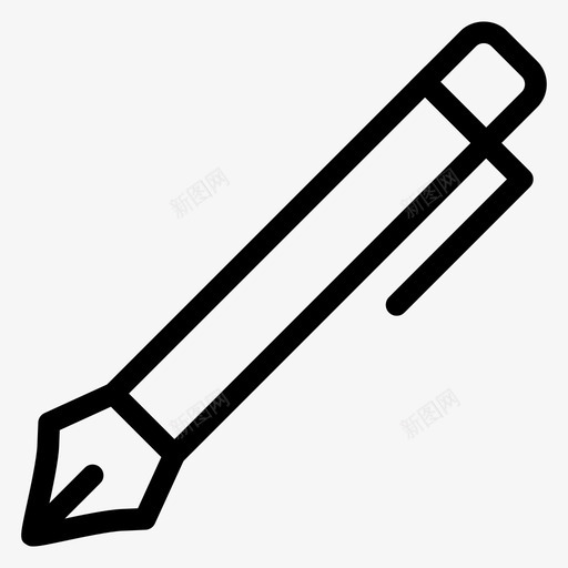 编辑商务钢笔图标svg_新图网 https://ixintu.com 一卷 书写 办公 商务 图标 第一 线图 编辑 钢笔 铅笔