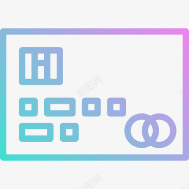 信用卡9月投资5梯度图标图标