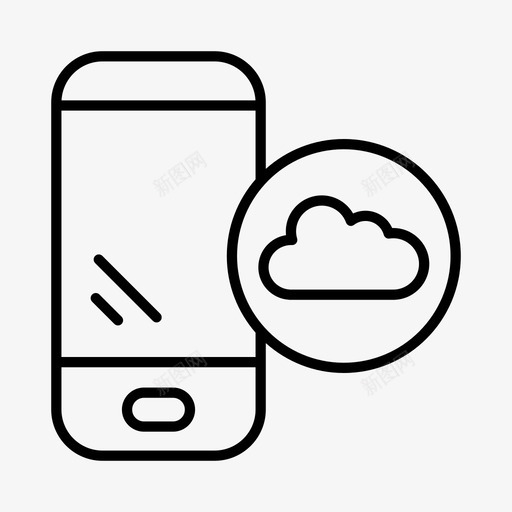 云存储数字互联网图标svg_新图网 https://ixintu.com 互联网 在线服务 存储 技术 数字 网络