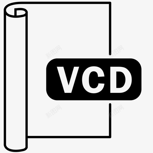 vcd文件文件格式图标svg_新图网 https://ixintu.com cd vcd 文件 格式 虚拟