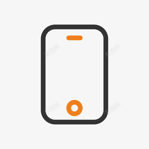 手机svg_新图网 https://ixintu.com 手机 phone 线性 多色 简约 商务 圆润