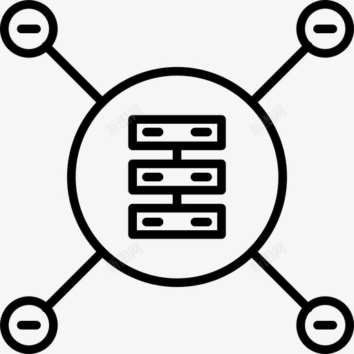 网络通信互联网图标svg_新图网 https://ixintu.com 互联网 共享 网络 网络路由器 通信