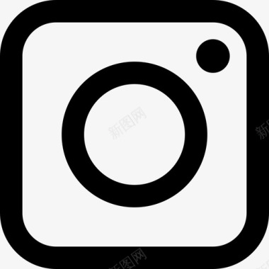 Instagram社交媒体102线性图标图标