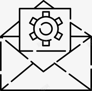 电子邮件电子邮件设置装备图标图标