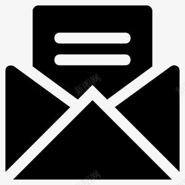 打开信封电子邮件信封消息图标图标