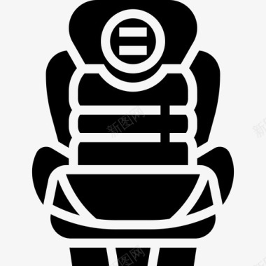 汽车座椅智能汽车2字形图标图标