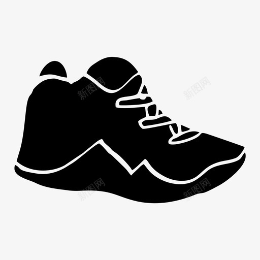 鞋篮球项目图标svg_新图网 https://ixintu.com 游戏 篮球 运动 运动标志图标 鞋 项目