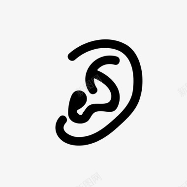 耳朵感觉声音图标图标