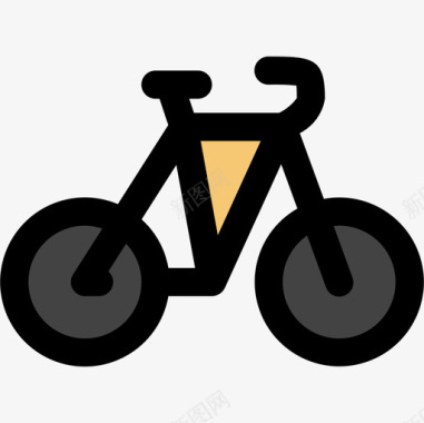自行车运输128线颜色图标图标