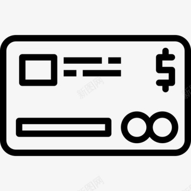 信用卡6号旅舍直系图标图标