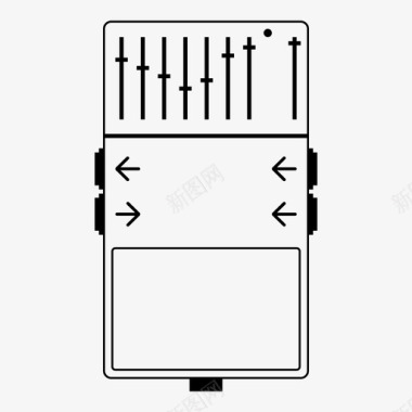 平衡踏板贝司吉他图标图标