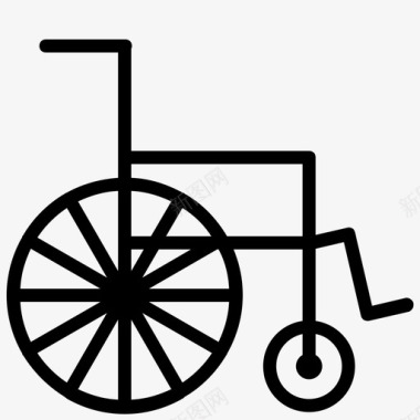 轮椅医院交通工具图标图标
